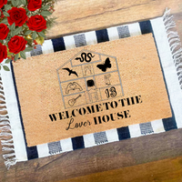 Welcome To The Lovers House Doormat | Taylor Swiftie Merch | Taylor's Version Doormat | Swiftie Fan Gift | Funny Welcome Mat | Gift For Her | In This House We Listen To | Doormat
