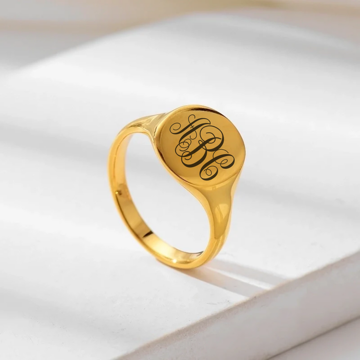Circle Monogram Ring | Monogram Ring | Monogram Jewelry | Gifts For Her | Monogram | Jewelry | Ring