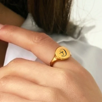 Circle Monogram Ring | Monogram Ring | Monogram Jewelry | Gifts For Her | Monogram | Jewelry | Ring