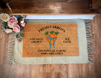 Fresh Carrots Easter Doormat, Easter Doormat, Door Mat, Spring Doormat, Spring Decor, Easter Decor, Easter, Easter Bunny, Easter Welcome Mat (Copy) (Copy)