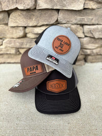 Personalized Leather Patch Richardson 112 Hat | Custom Patch Hats | Gift For Him | Birthday Gifts For Husband | Grandfather Gifts | Hats |