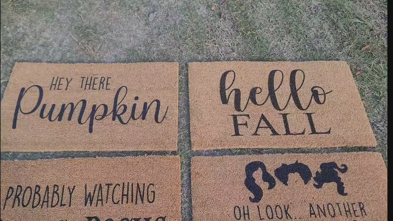 Hello Fall Doormat | Welcome Mat | Cute Fall Door Mat | Fall Autumn Decor Gift | Home Doormat | Fall Doormat