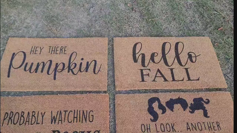Pumpkin Last Name Family Doormat | Fall Doormat | Pumpkin Door Mat | Welcome Mat | Custom Door Mat | Fall Autumn Decor Gift | Home Doormat