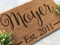 Personalized Doormat, Personalized Gifts, Home Decor, Christmas Gifts, Doormats, Last Name Doormat, Personalized Door Mat, Housewarming Gift