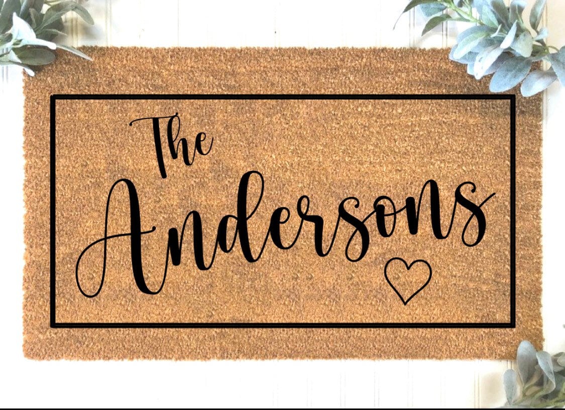 Heartfelt Housewarming Gift | Custom Doormat | Wedding Gift | Welcome Mat | Monogram Rug | Closing Gift | Personalized Doormat | Home Gifts