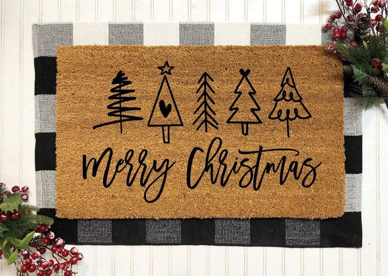 Merry Christmas, Merry Christmas Doormat, Christmas Door Mat, Christmas Decorations, Christmas Gifts, Christmas Tree, Welcome Mat, Door Mat