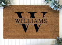 Personalized Monogram Doormat, Personalized Gifts, Door Mat, Personalized Doormat, Personalized Decor, Home Gifts,Christmas Gifts,Home Decor