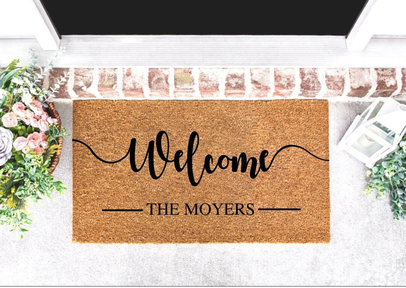 Personalized Welcome Door Mat, Door Mat Personalized, Personalized Gifts, Doormat, Front Door Mat, Welcome Mat, Custom Doormat, Housewarming