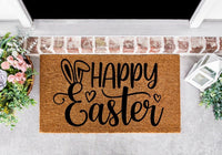 Happy Easter Door Mat, Easter Door Mat, Door Mat, Spring Doormat, Spring Decor, Easter Decor, Easter, Easter Bunny, Easter Welcome Mat