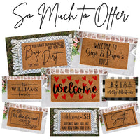 Welcome To Our Home | Welcome Mat | Housewarming Gift | Wedding Gift | Closing Gift | Home Doormat | Door Mat | Welcome To Our Home Sign