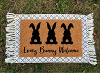 Every Bunny Welcome | Easter Doormat | Easter Decor | Easter Decoration | Funny Door Mats | Spring Decor | Easter Welcome Mat | Door Mat