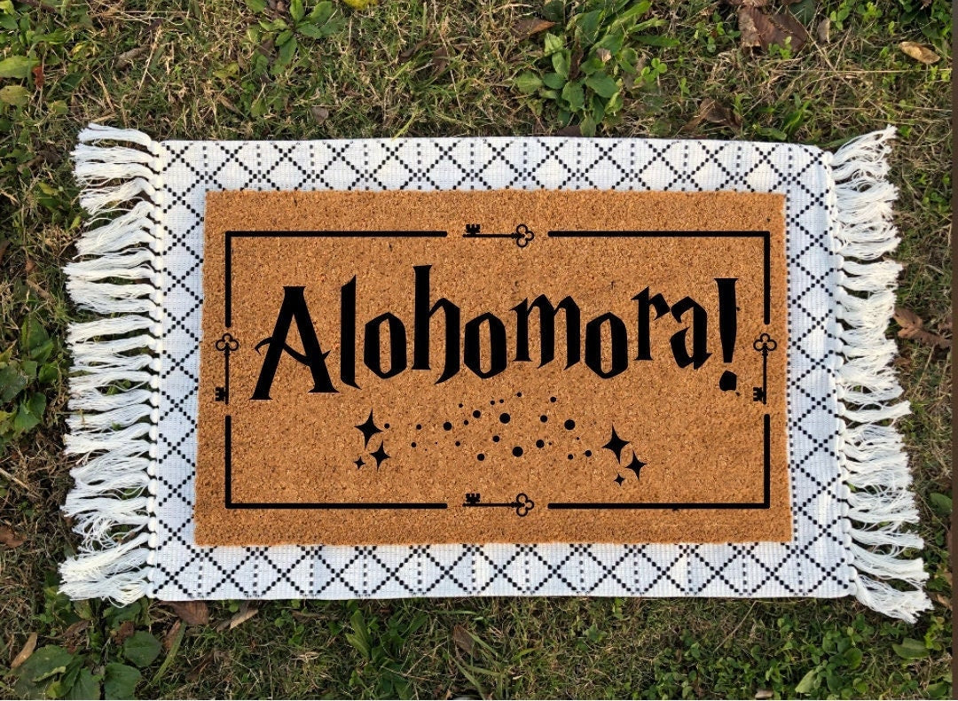 HP Alohomora Doormat | Alohomora Doormat | Housewarming Gift | Funny Door Mat | HP | HP Doormat | Wizards Welcome | Welcome Doormat |Doormat