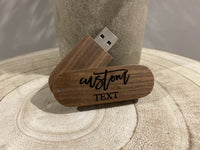 Custom Wedding Photo Album | Custom Wedding USB Flash Drive | Wood Flash Drive | Wedding Gift | Custom USB | Walnut USB | Wedding Mementos