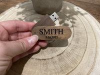 Customized USB Flash Drive | Wedding Photo Album | Wedding Photo | Wedding Gift | Wedding Memento | Personalized Wood USB |Wedding Photo USB