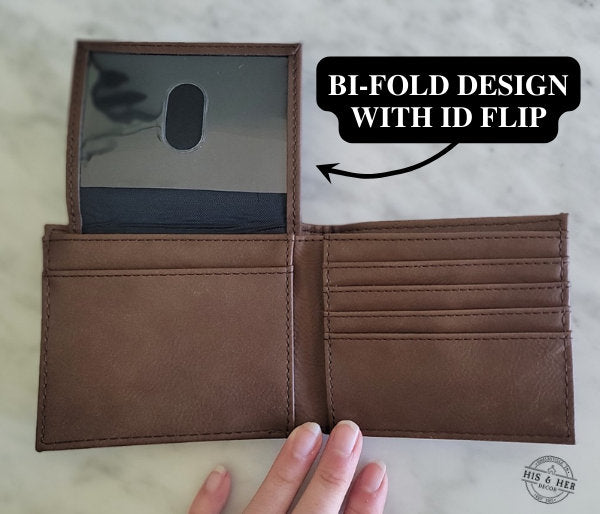 Custom Engraved Wallet | Custom Men's Wallet | Custom Wallets | Custom Man Gift | Gifts For Him | Custom Dad Gift | Engraved Wallet