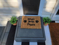 Mini Doggie Door Doormats | Wipe Your Paws | Dog Mat | Welcome Pet Mat | Dog Mom Lover Gift | Dog Door Mat | Mini Outdoor Doormat