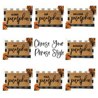 Hello Pumpkin Fall Doormat | Hello Pumpkin | Hey There Pumpkin | Fall Decor | Fall Home Decor | Fall Decor For Front Porch | Pumpkin Decor