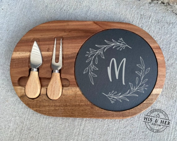 Personalized Gifts For Christmas | Christmas Gifts Idea | Slate Cheese Board | Custom Cutting Board | Family Christmas Gift |Christmas Gifts