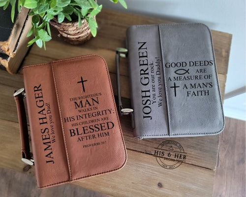 Personalized Father's Day Gift | Custom Bible Cover | Grandfather Gift | Gift For Dad | Religious Dad Gift | Personalized Gifts for Him