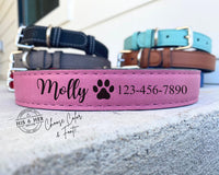 Leather Dog Collar | Custom Dog Gifts | Custom Dog Collars | Dog Dad Gifts | Dog Mom Gifts | Personalized Collar | Dog Tag | Dog Lover Gift