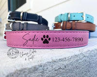 Leather Dog Collar | Custom Dog Gifts | Custom Dog Collars | Dog Dad Gifts | Dog Mom Gifts | Personalized Collar | Dog Tag | Dog Lover Gift