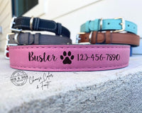 Leather Dog Collar | Custom Dog Gifts | Custom Dog Collars | Dog Dad Gifts | Dog Mom Gifts | Personalized Collar | Dog Tag | Dog Lover Gift