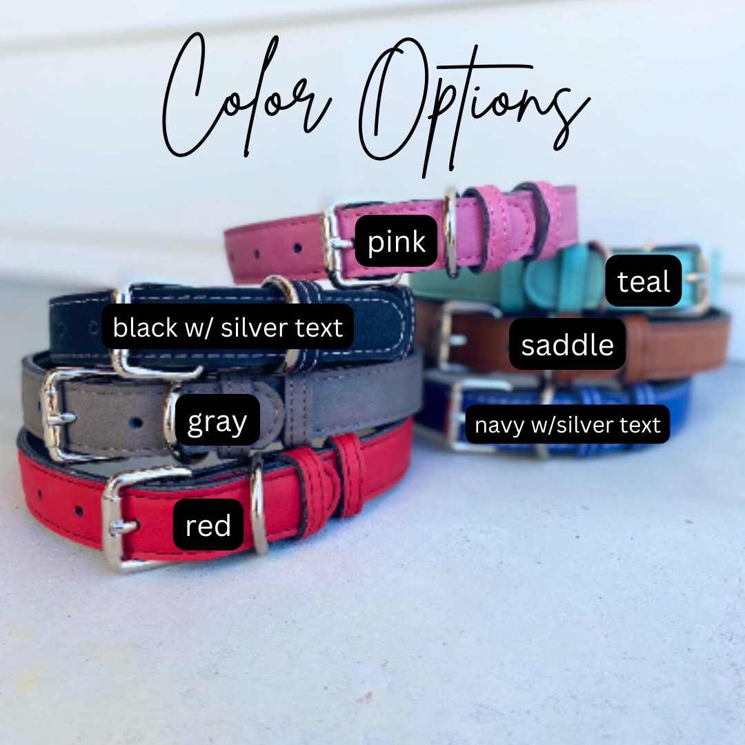 Leather Dog Collar | Custom Dog Gifts | Custom Dog Collars | Dog Dad Gifts | Dog Mom Gifts | Personalized Collar | Dog Tag | Dog Lover Gift