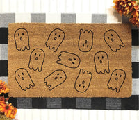 Spooky Ghost Doormat | Halloween Decor | Ghost Decorations | Fall Decor | Fall Door Mat | Scary Outdoor Decor | Fall Porch Door Decor