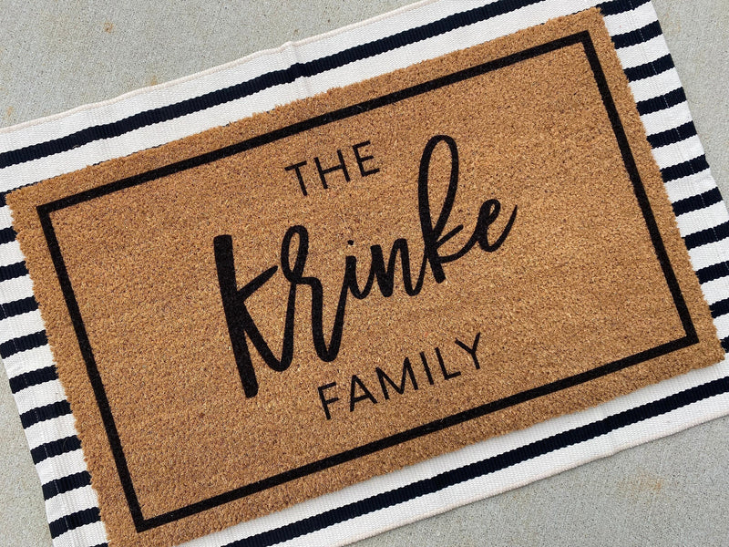 Your Custom Doormat | Housewarming Gift | Custom Door Mat | Home Decor | Personalized Decor | Last Name Doormat | Front Door Decor | Welcome