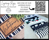 Custom Home Gift | Personalized Doormat | Last Name Door Mat | Outdoor Welcome Mat | Front Door Decor | Wedding Gift | Housewarming Gifts