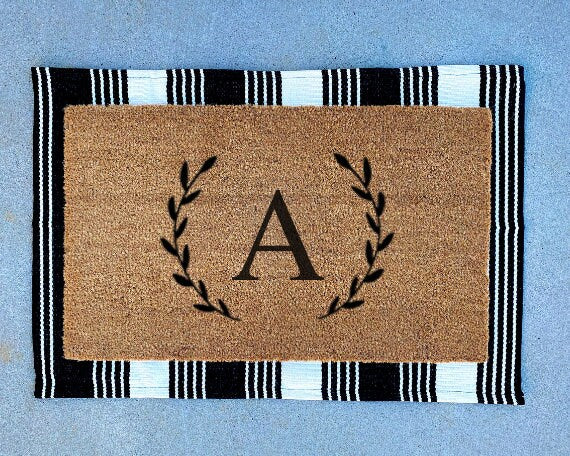 Monogram House Gift | Monogram Gifts For Her | Gift For Women | Custom Door Mat | Christmas Gifts | Front Porch Decor | Door Mat |