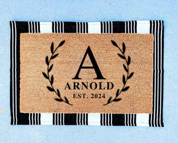 Personalized House Gift | Personalized Gifts For Her | Gift For Women | Custom Door Mat | Christmas Gifts | Front Porch Decor | Door Mat |