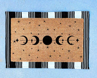 Moon Phases Gifts | Moon Phases Doormat | Lunar Phase | Boho Welcome Door Mat | Celestial Decor | Moon Stars Decor | Astronomy Lover Gifts