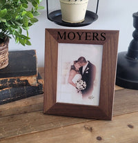 Engraved Photo Frame | 4x6 5x7 8x10 Picture Frame | Engagement Picture Frame | Couple Wedding Photo Frame | Family Personalized Photo Frame